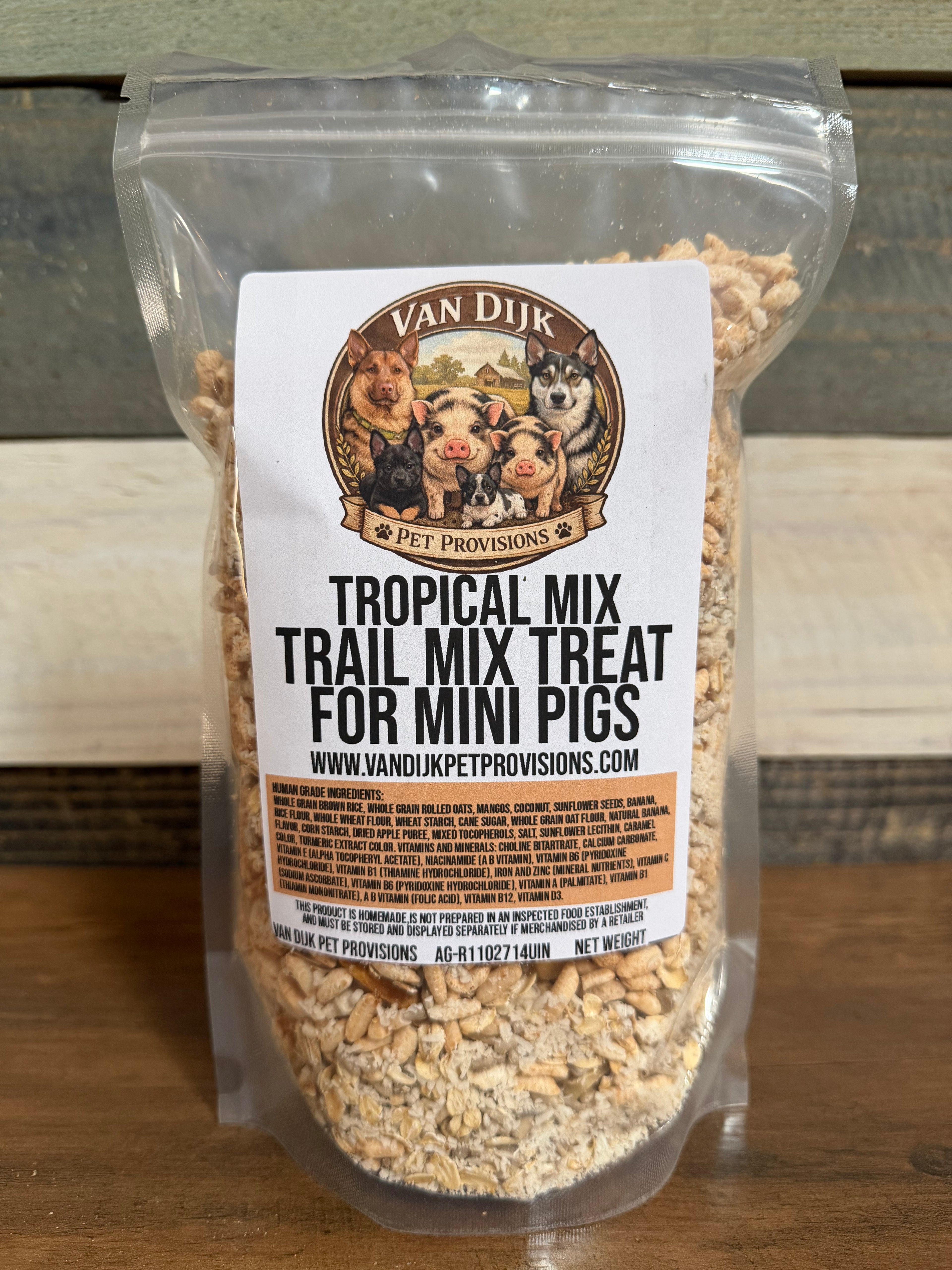 Tropical Mix Trail Mix Treats for Mini Pigs - Human Grade