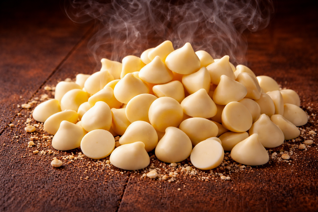Applewood Smoked White Chocolate Chips 8oz By Volume