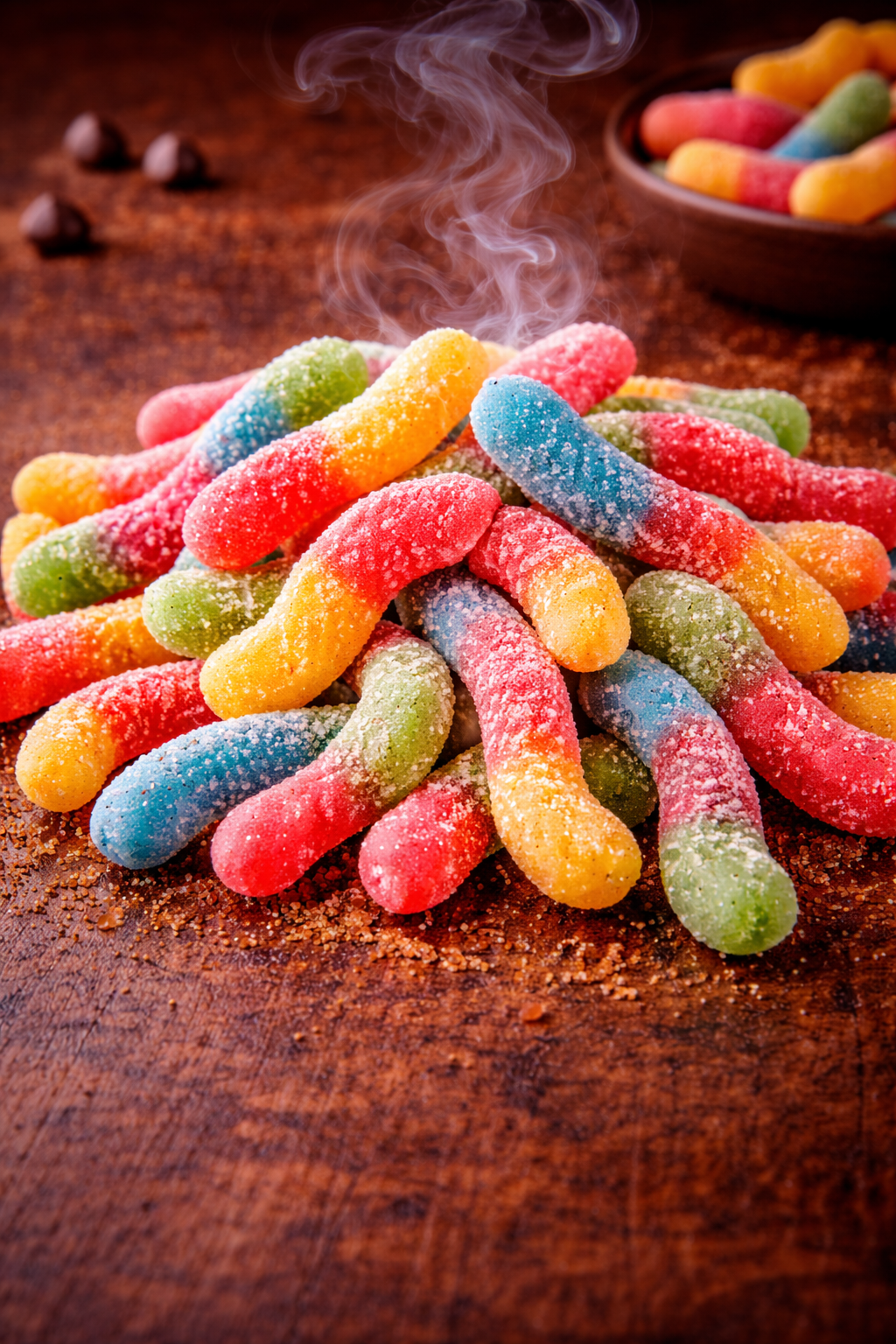 Applewood Smoked Sour Gummy Worms 18oz By Volume