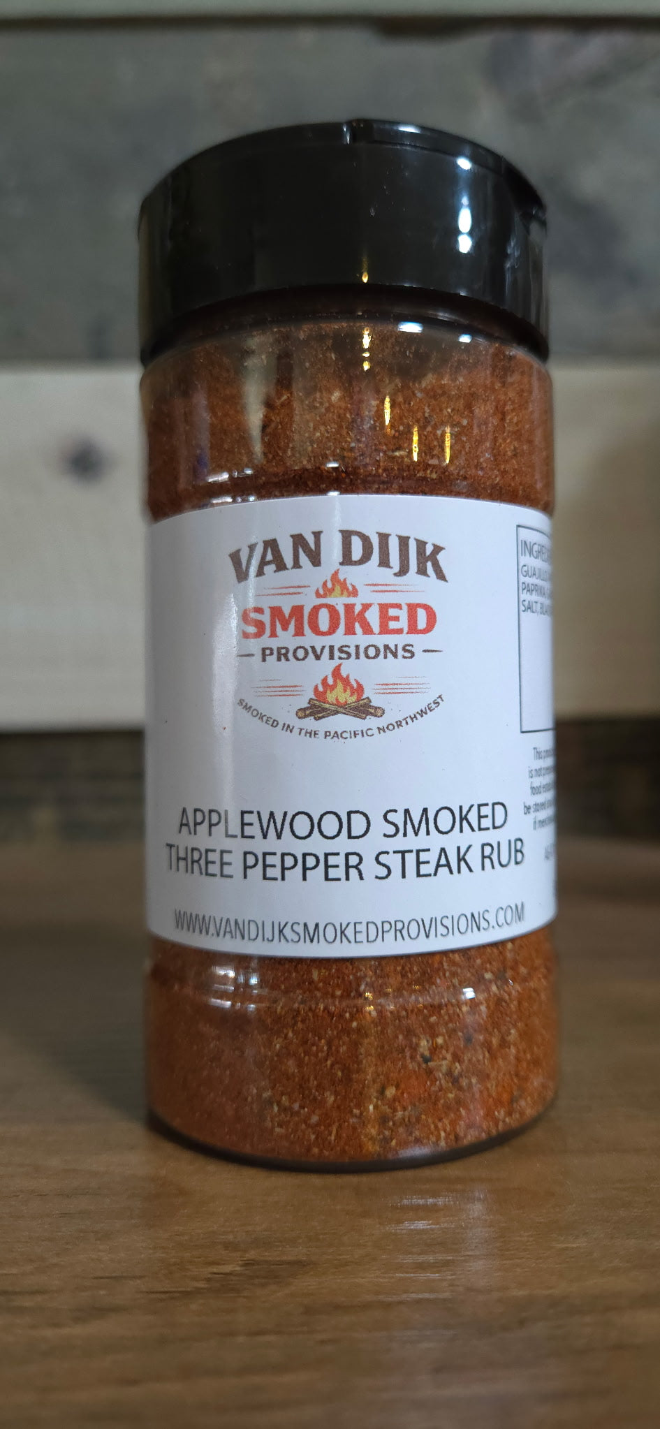 Applewood Smoked Three-Pepper Steak Rub Seasoning 8oz