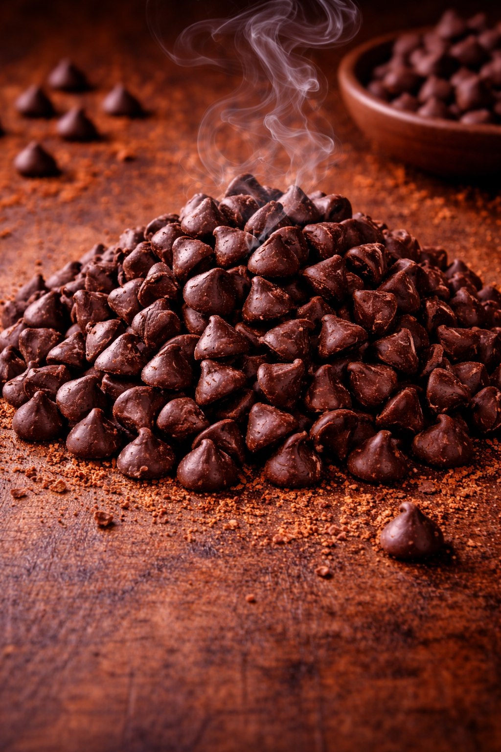 Applewood Smoked Dark Chocolate Chips 8oz By Volume
