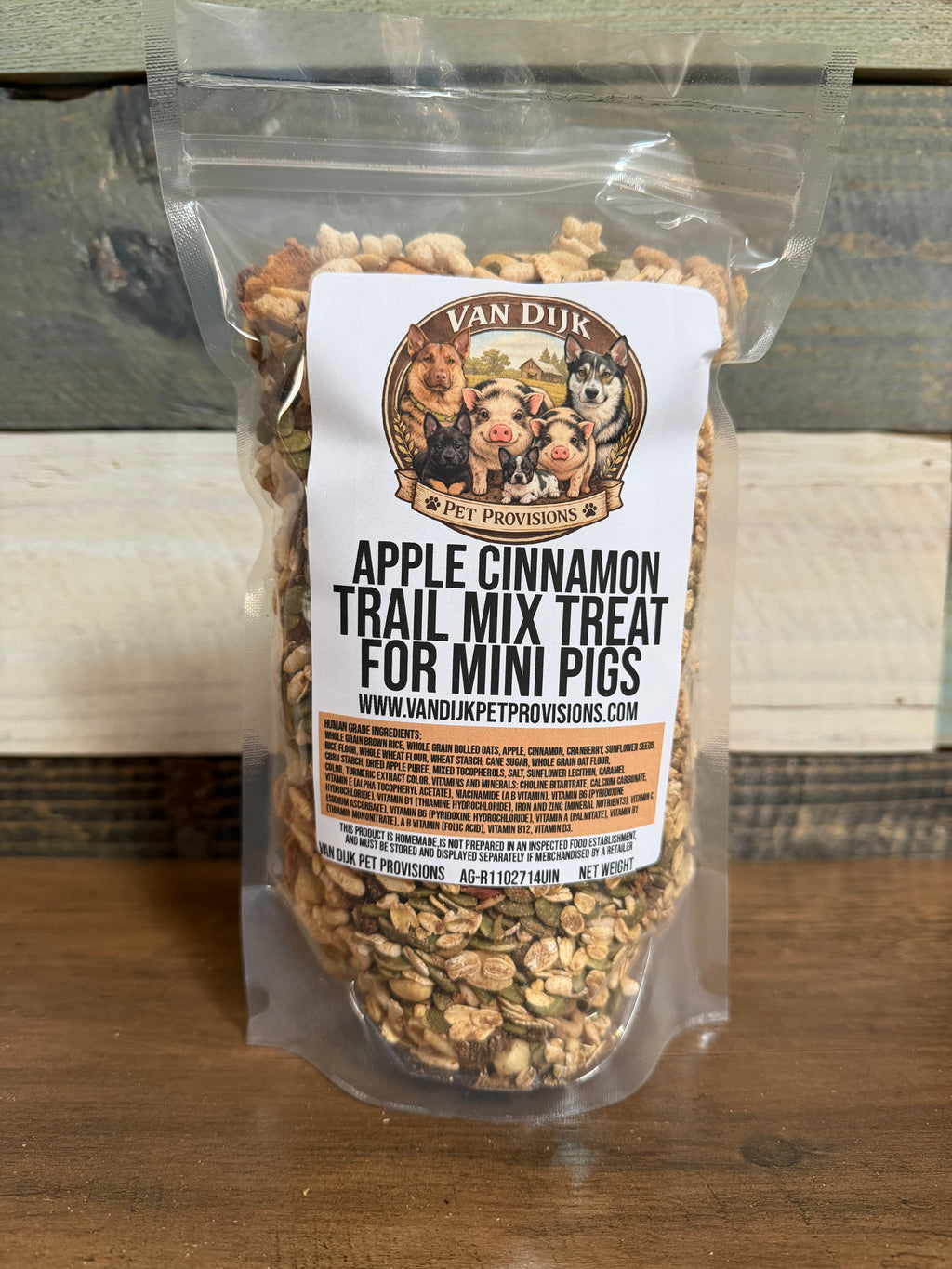 Apple Cinnamon Trail Mix Treats for Mini Pigs - Human Grade
