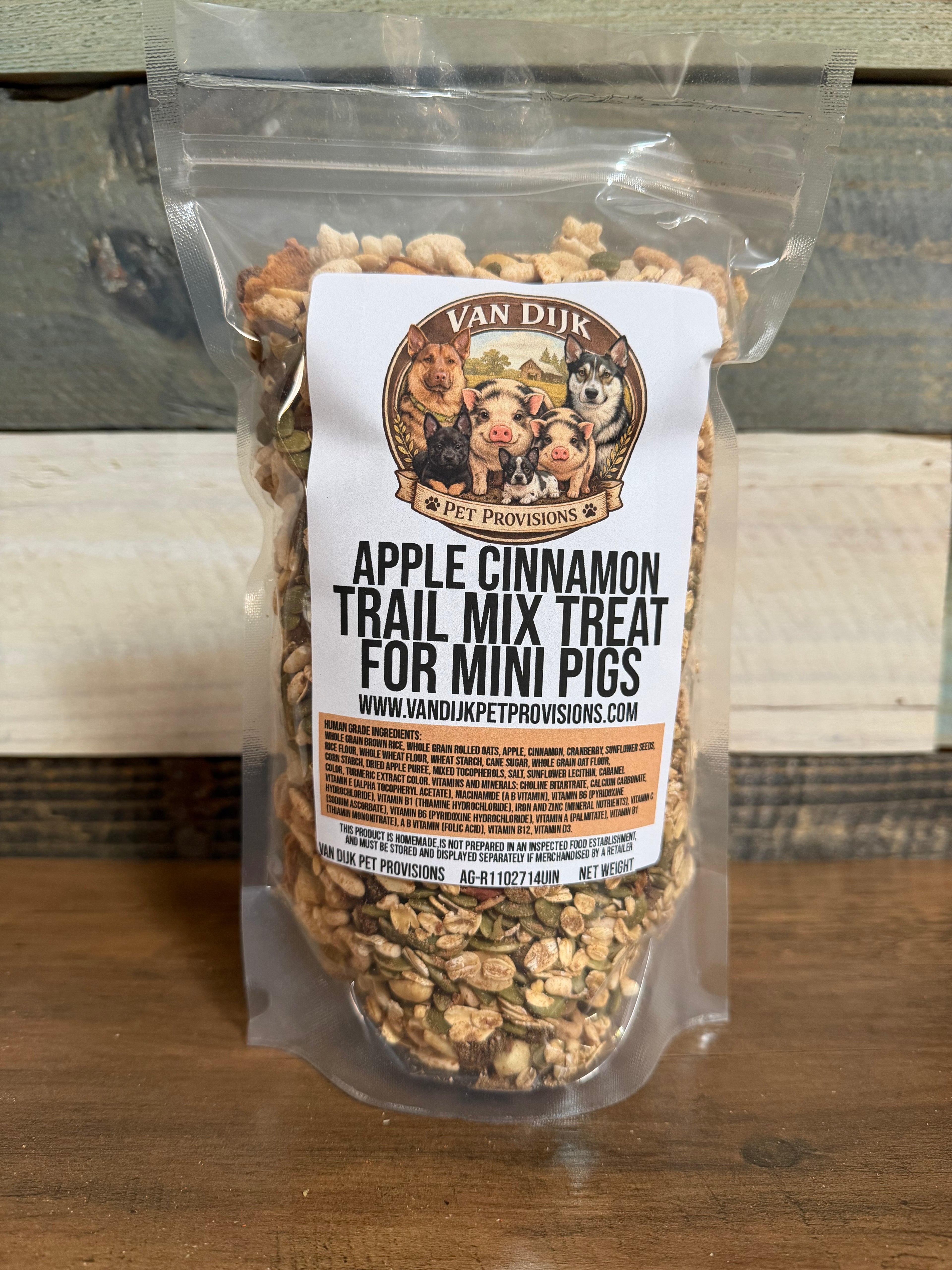Apple Cinnamon Trail Mix Treats for Mini Pigs - Human Grade