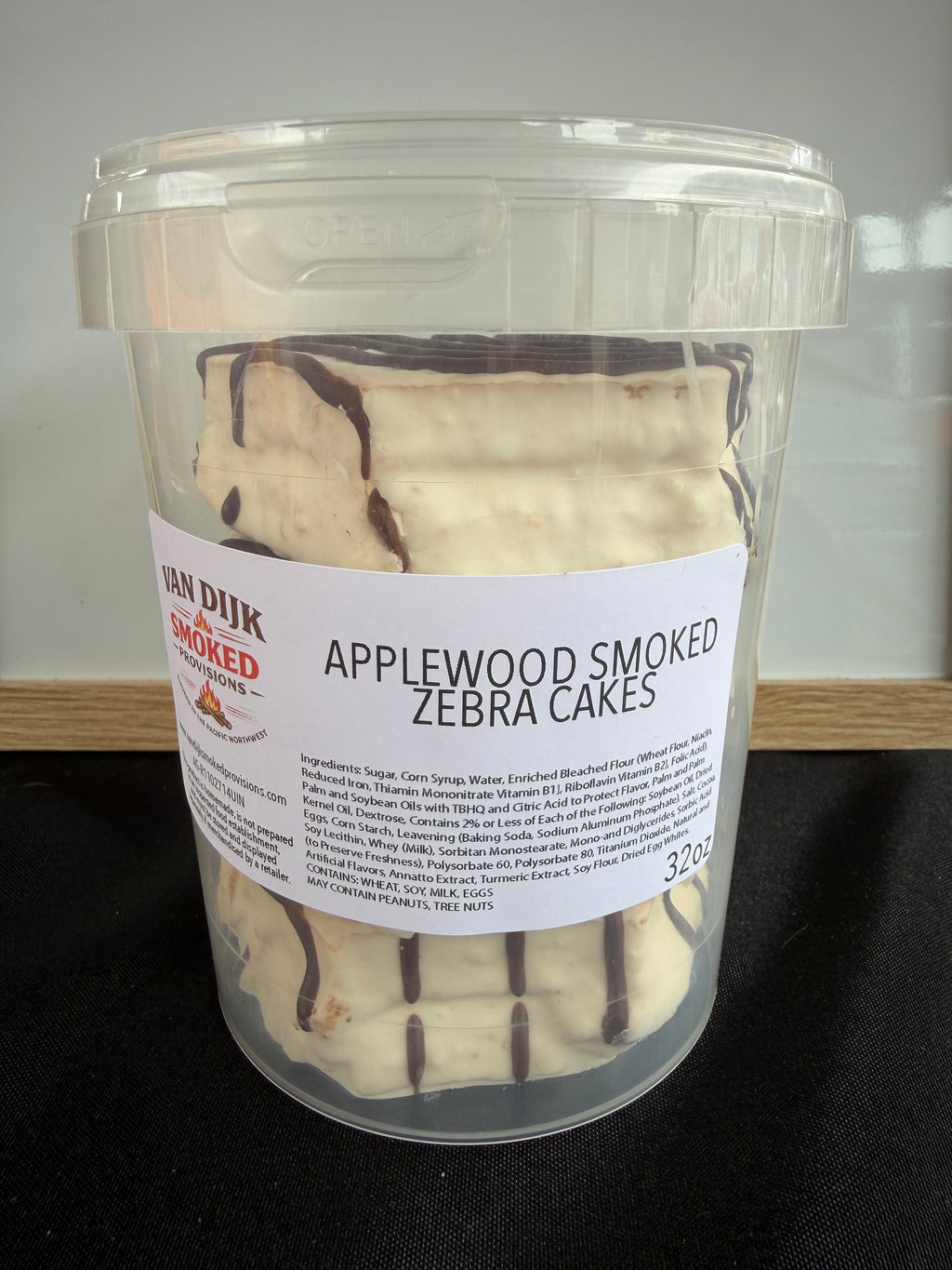 Applewood Smoked Zebra Cakes 32oz By Volume