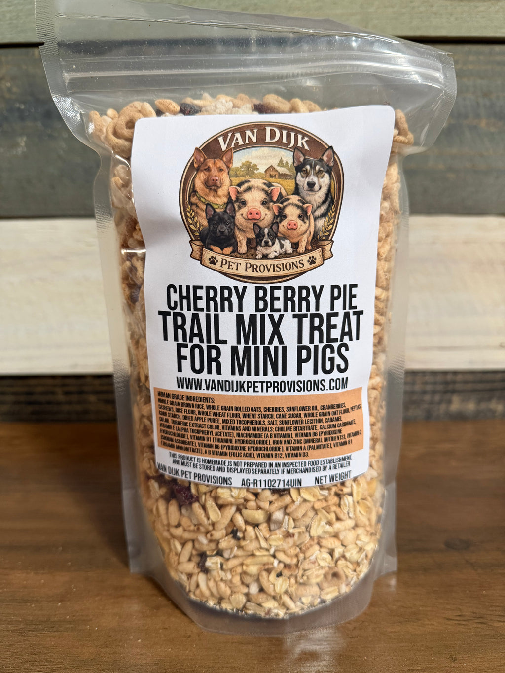 Cherry Berry Trail Mix Treats for Mini Pigs - Human Grade