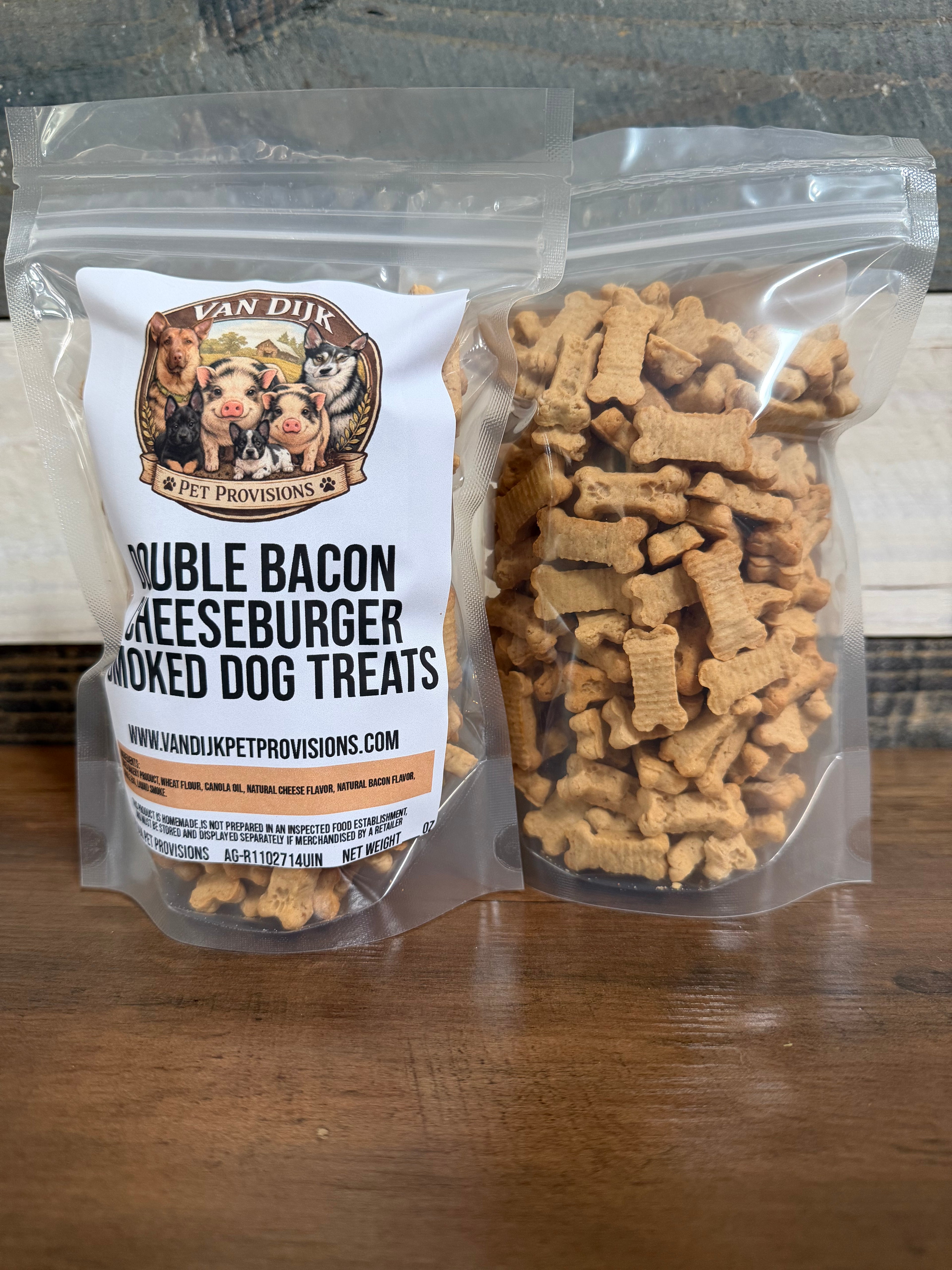 Applewood Smoked Double Bacon Cheeseburger Dog Treats