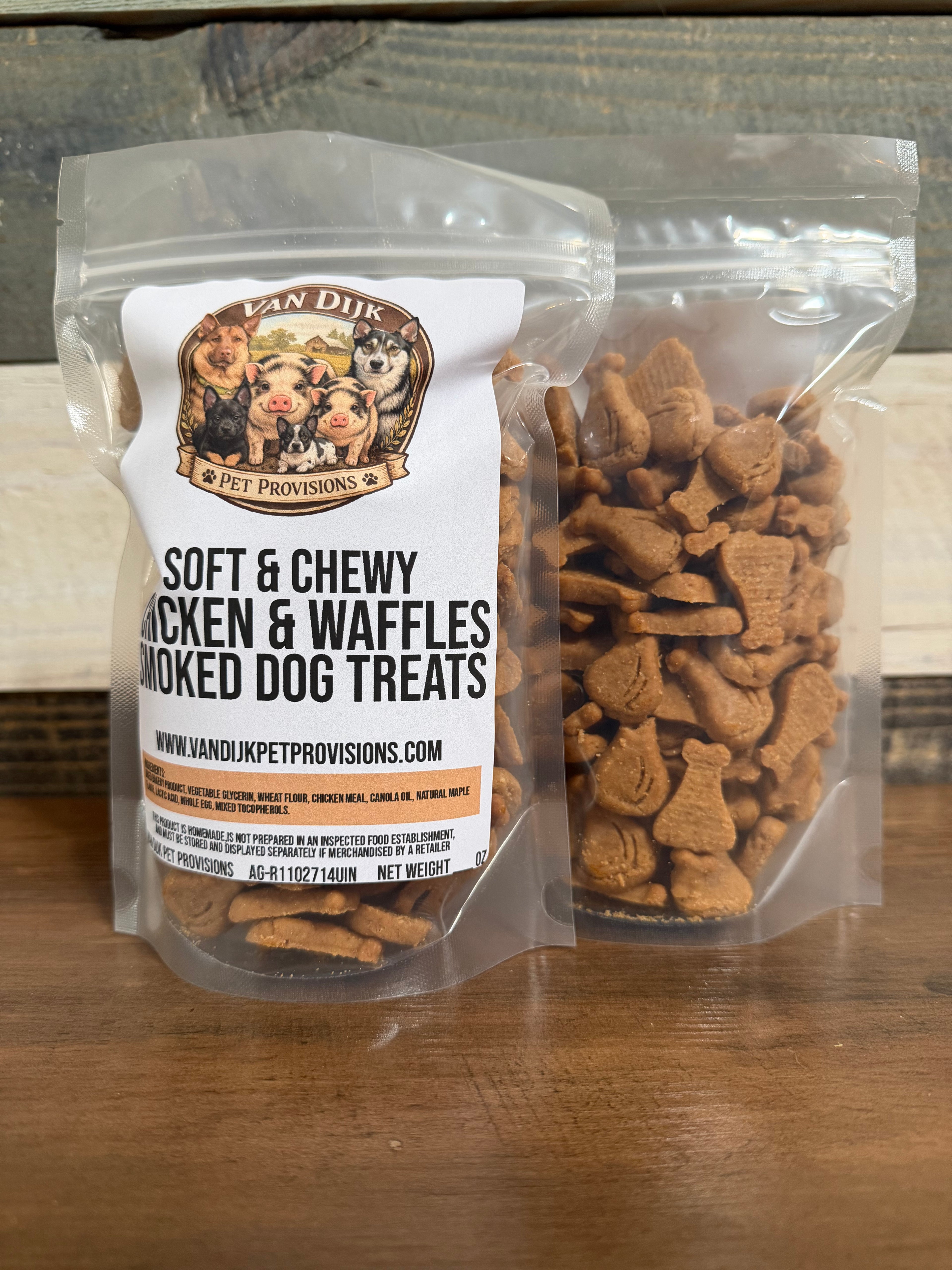 Applewood Smoked Chicken and Waffles Dog Treats