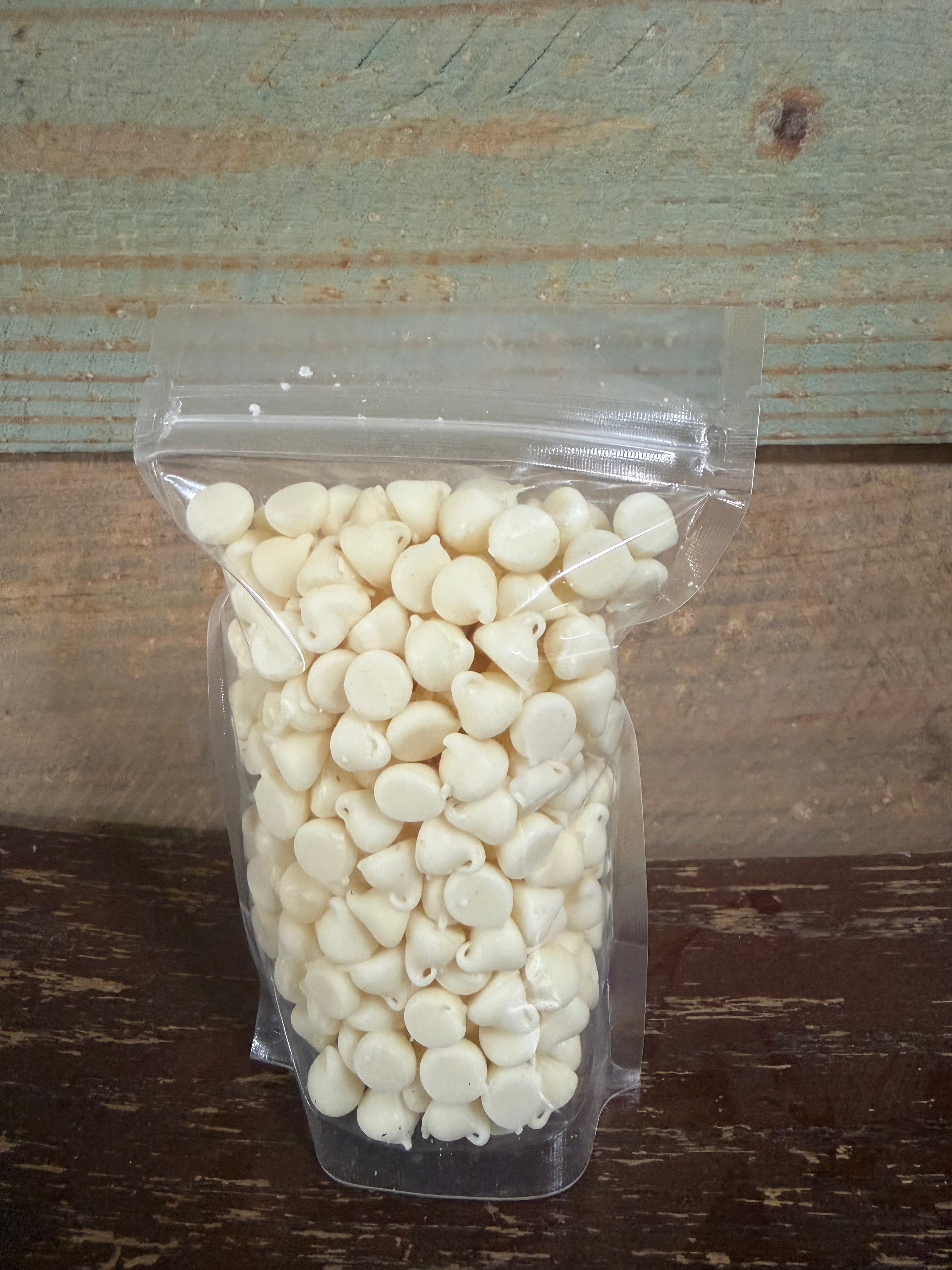 Applewood Smoked White Chocolate Chips 8oz By Volume