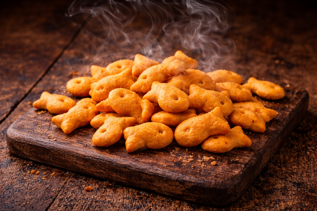 Applewood Smoked Cheddar Goldfish Crackers 18oz By Volume